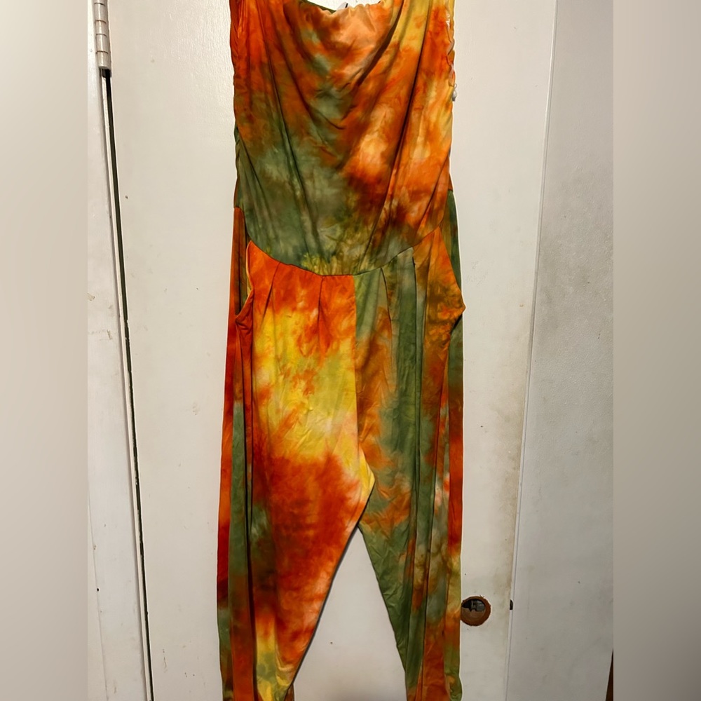 Strapless Jumpsuit w/ Pockets
